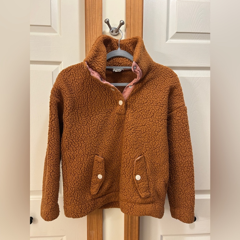 J Crew Vintage Fleece Women’s XS Camel / Brown